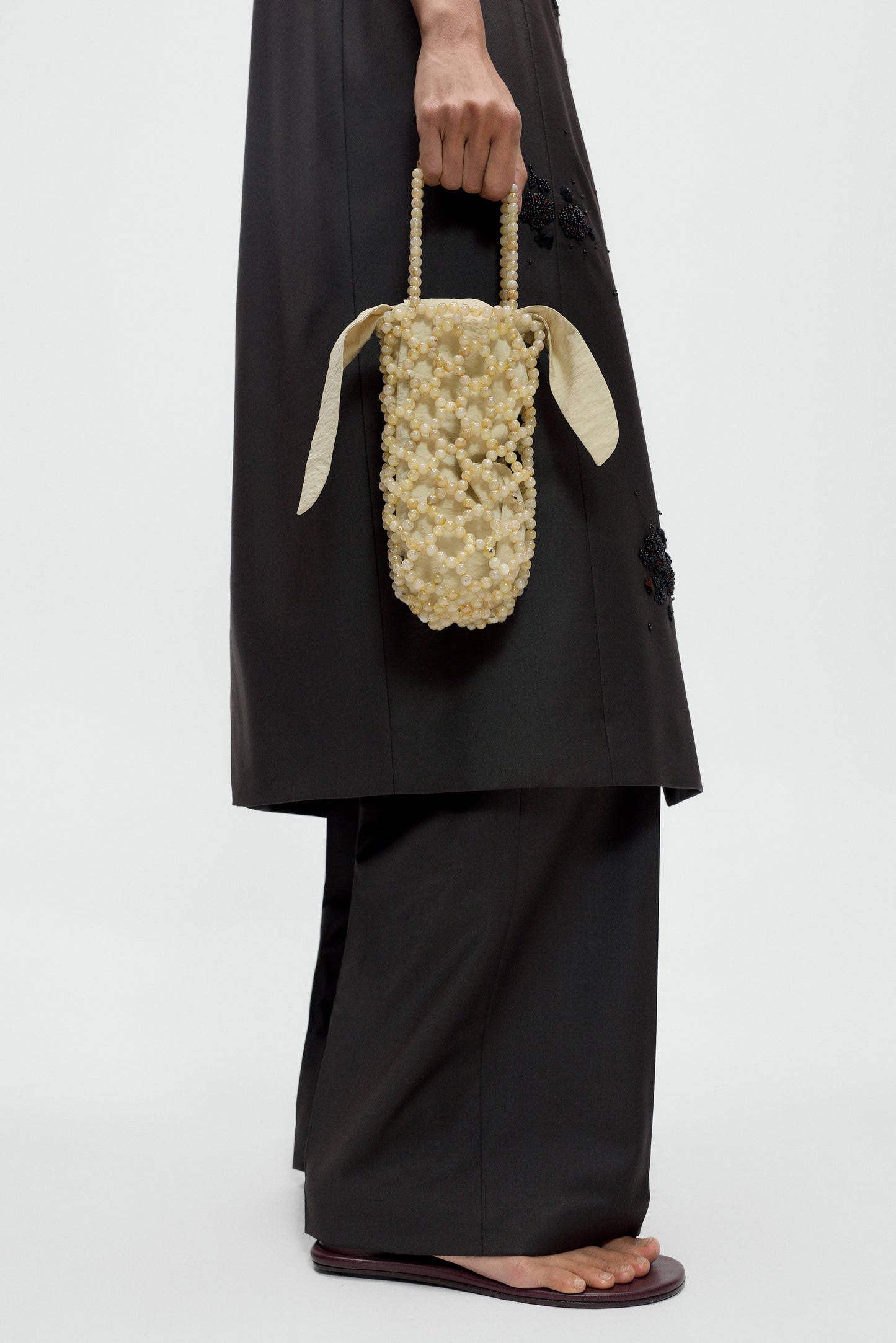 Handmade Beaded Bag Jaspe Miel