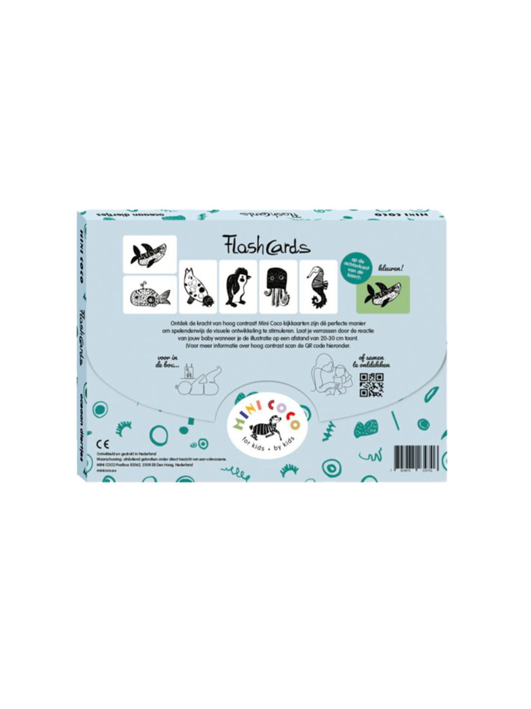 Karty kontrastowe dla niemowląt Mini Coco BÉBÉ Concept