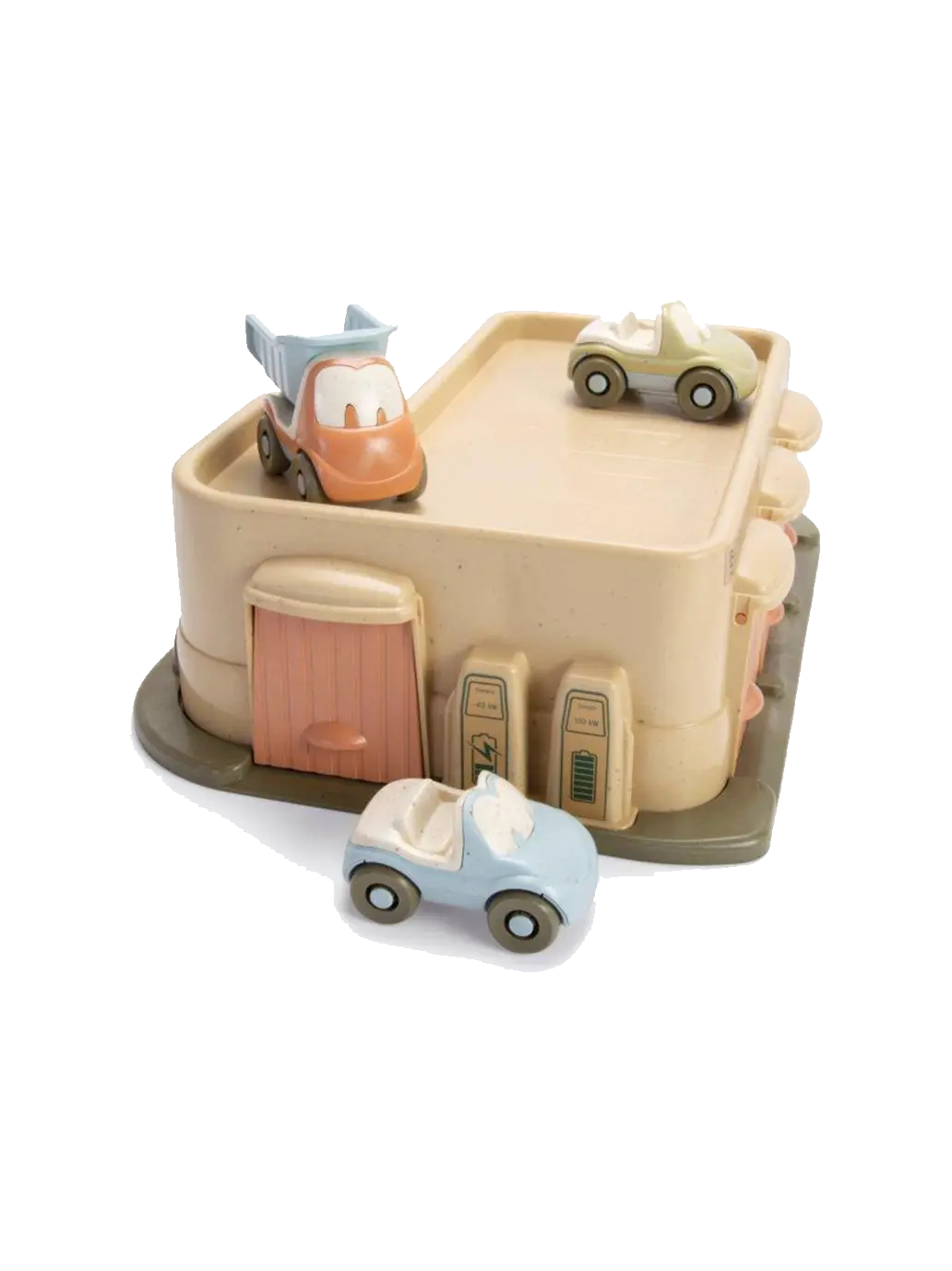 garaż z 3 autkami z Bio plastiku Dantoy BÉBÉ Concept