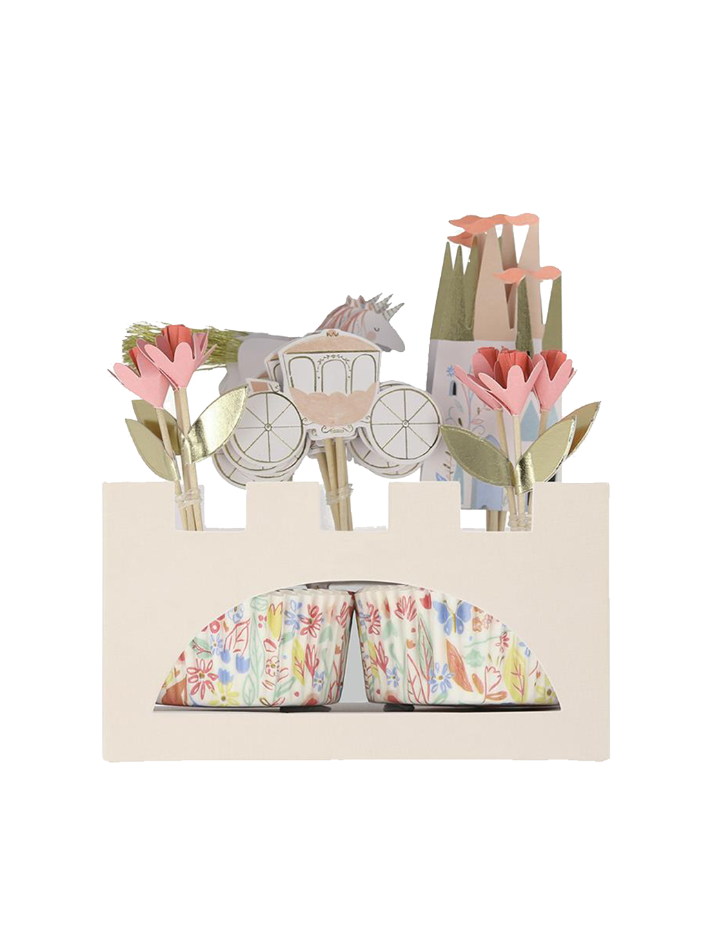 Zestaw papierowych ozdób do babeczek i ciast Meri Meri BÉBÉ Concept