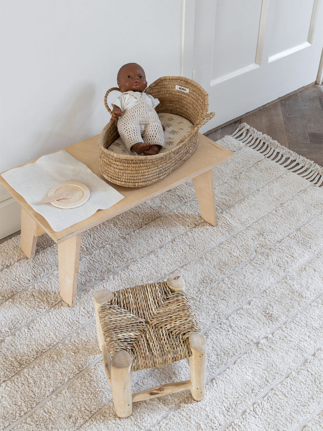 Bawełniany dywan Washable Rug Kas Kopenhagen BÉBÉ Concept