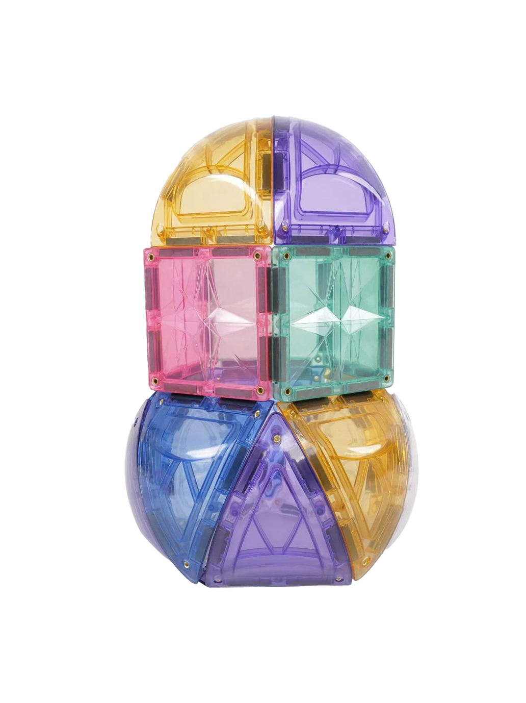 Klocki magnetyczne Small Curved Pack Cleverclixx BÉBÉ Concept