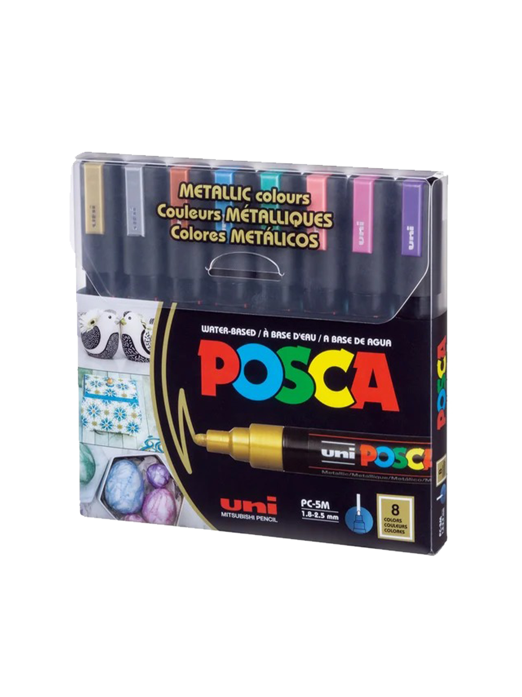 Markery z farbą plakatową POSCA PC5M UNI BEBE Concept