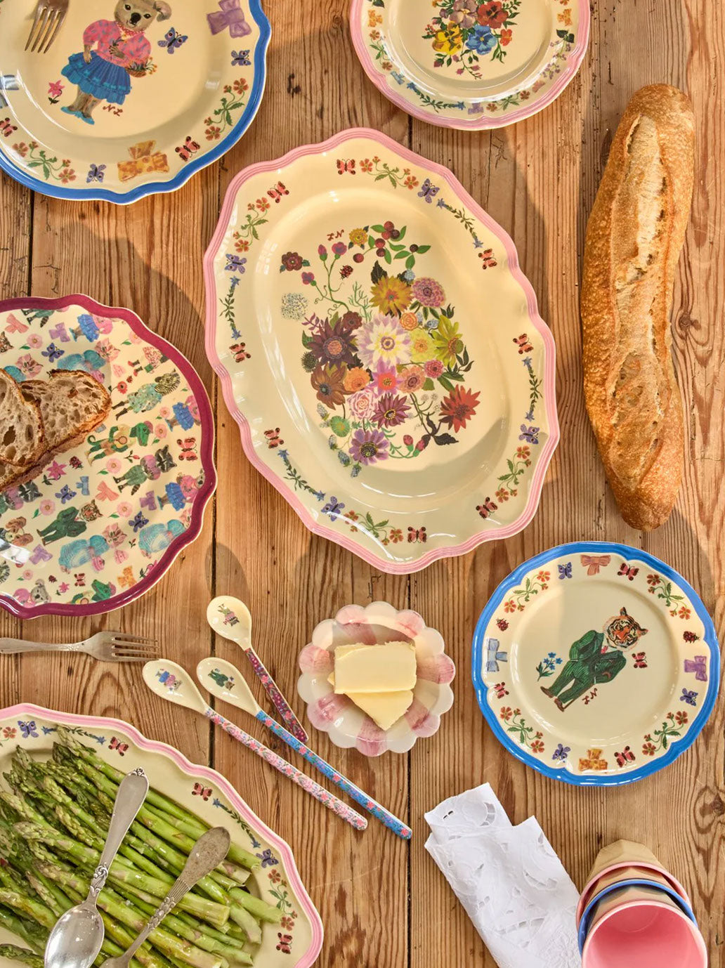 Półmisek z melaminy Rice x Nathalie Lete RICE BÉBÉ Concept