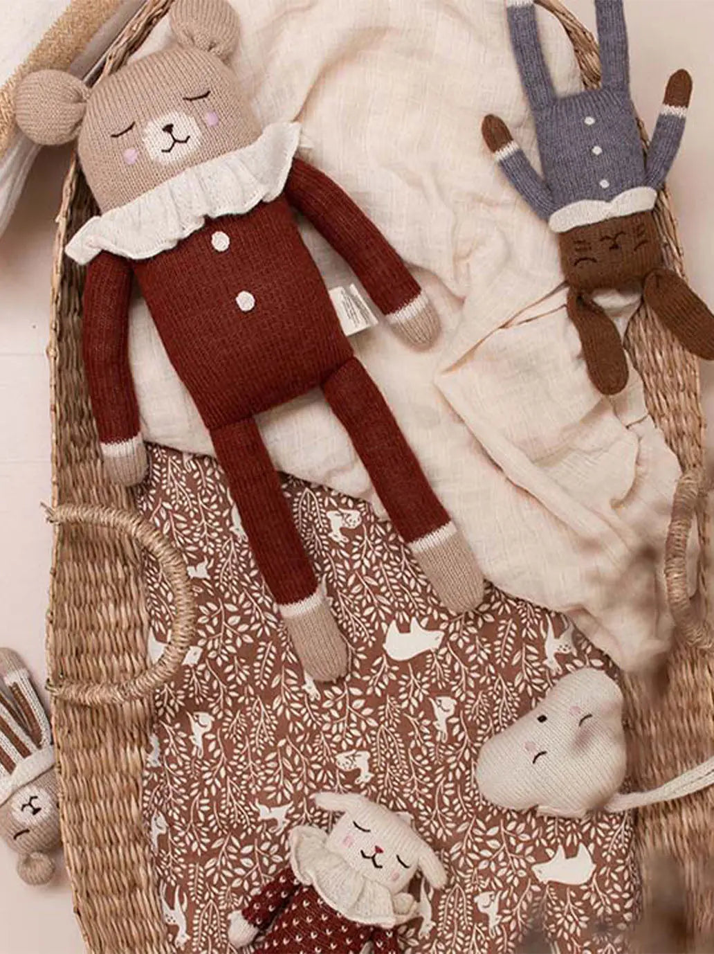 muślinowe prześcieradło do łóżeczka dziecięcego Main Sauvage BÉBÉ Concept