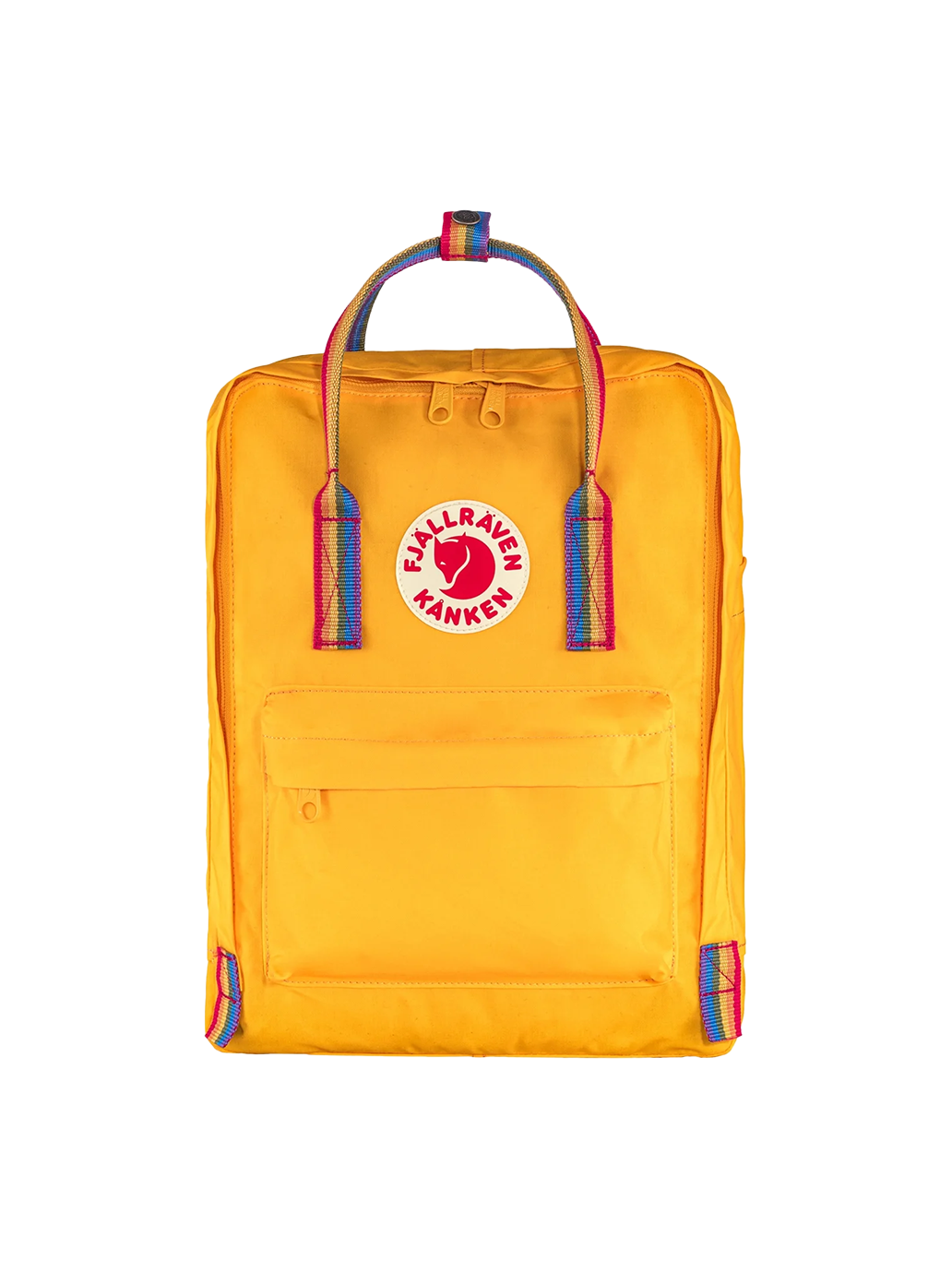 Fjallraven Kanken Rainbow Backpack Warm Yellow-Rainbow Pattern