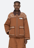 Kit embroidery jacket COGNAC