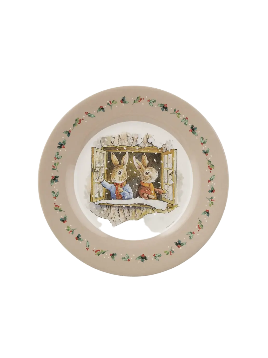 Talerz dziecięcy z melaminy Peter Rabbit Christmas Maison Petit Jour BEBE Concept