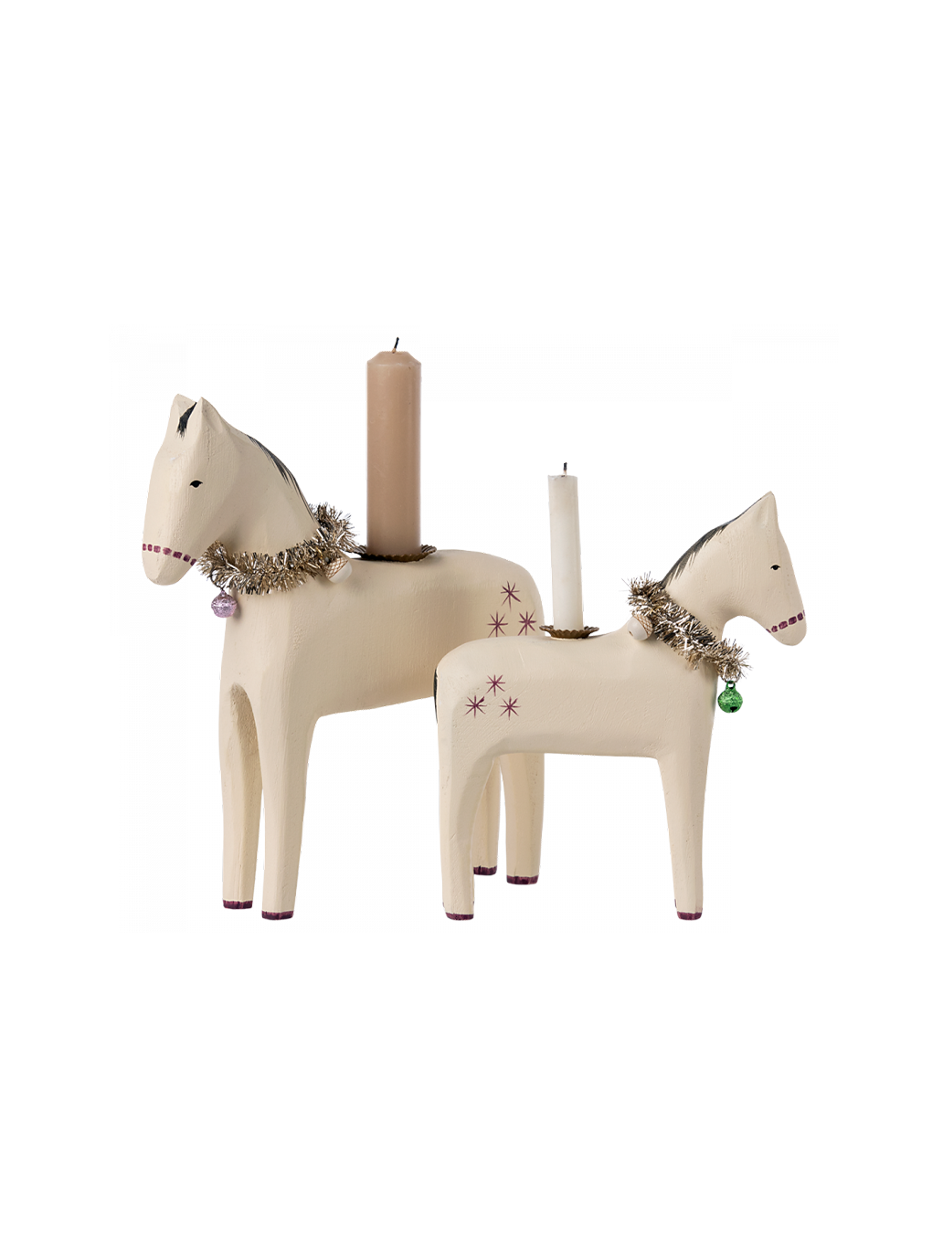 Drewniany świecznik konik Christmas Horse Large Maileg BÉBÉ Concept