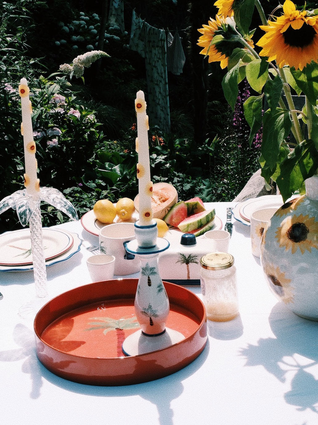 Dekoracyjny świecznik Les Palmiers Anna + Nina BÉBÉ Concept