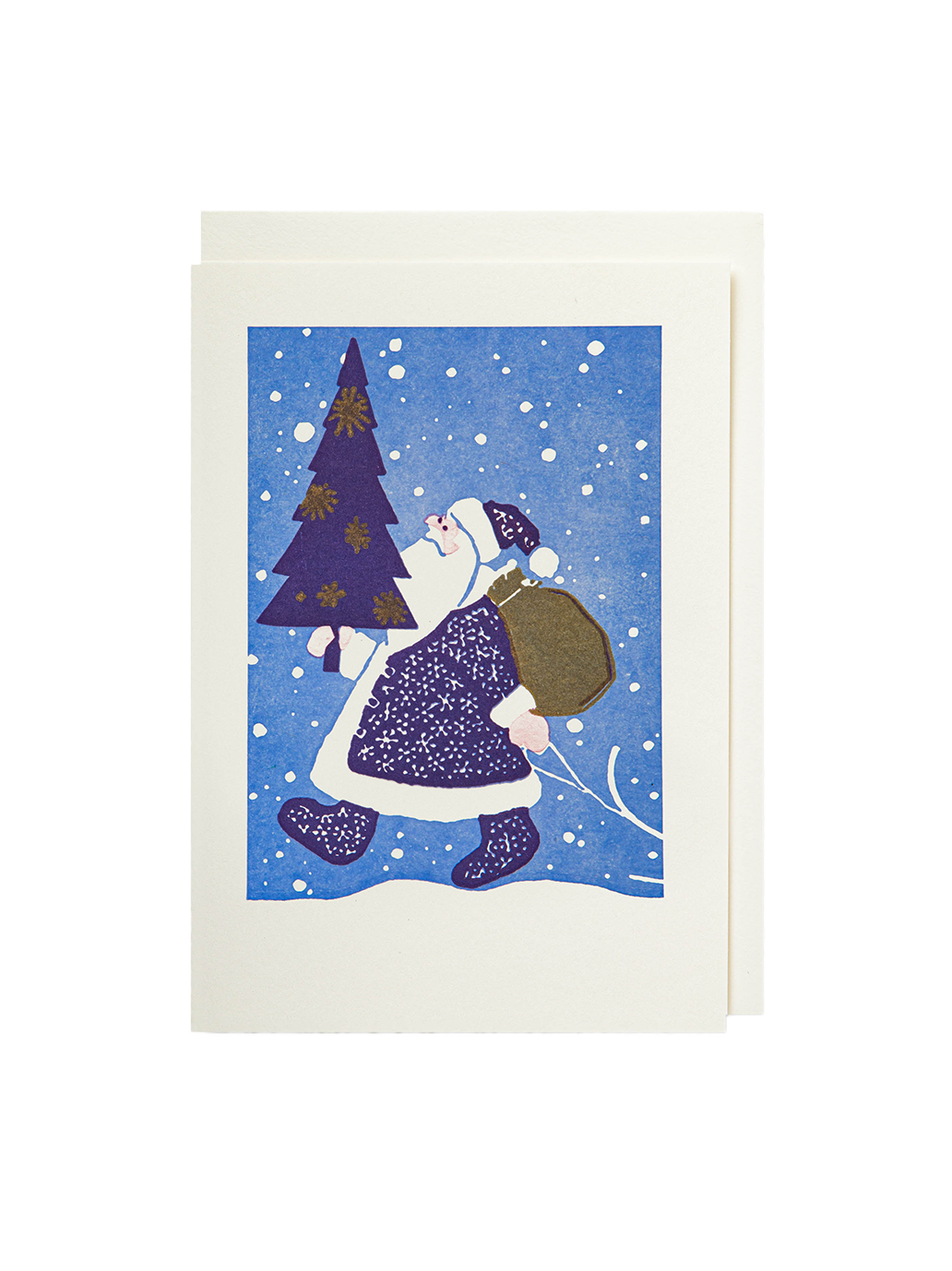 Ozdobna kartka z kopertą Vintage Father Christmas Archivist Gallery BEBE Concept