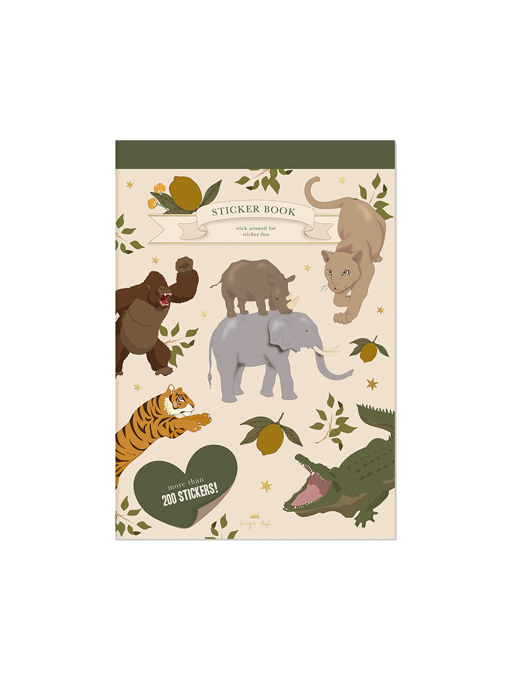 Zeszyt z naklejkami A Sticker A Day Konges Slojd BÉBÉ Concept