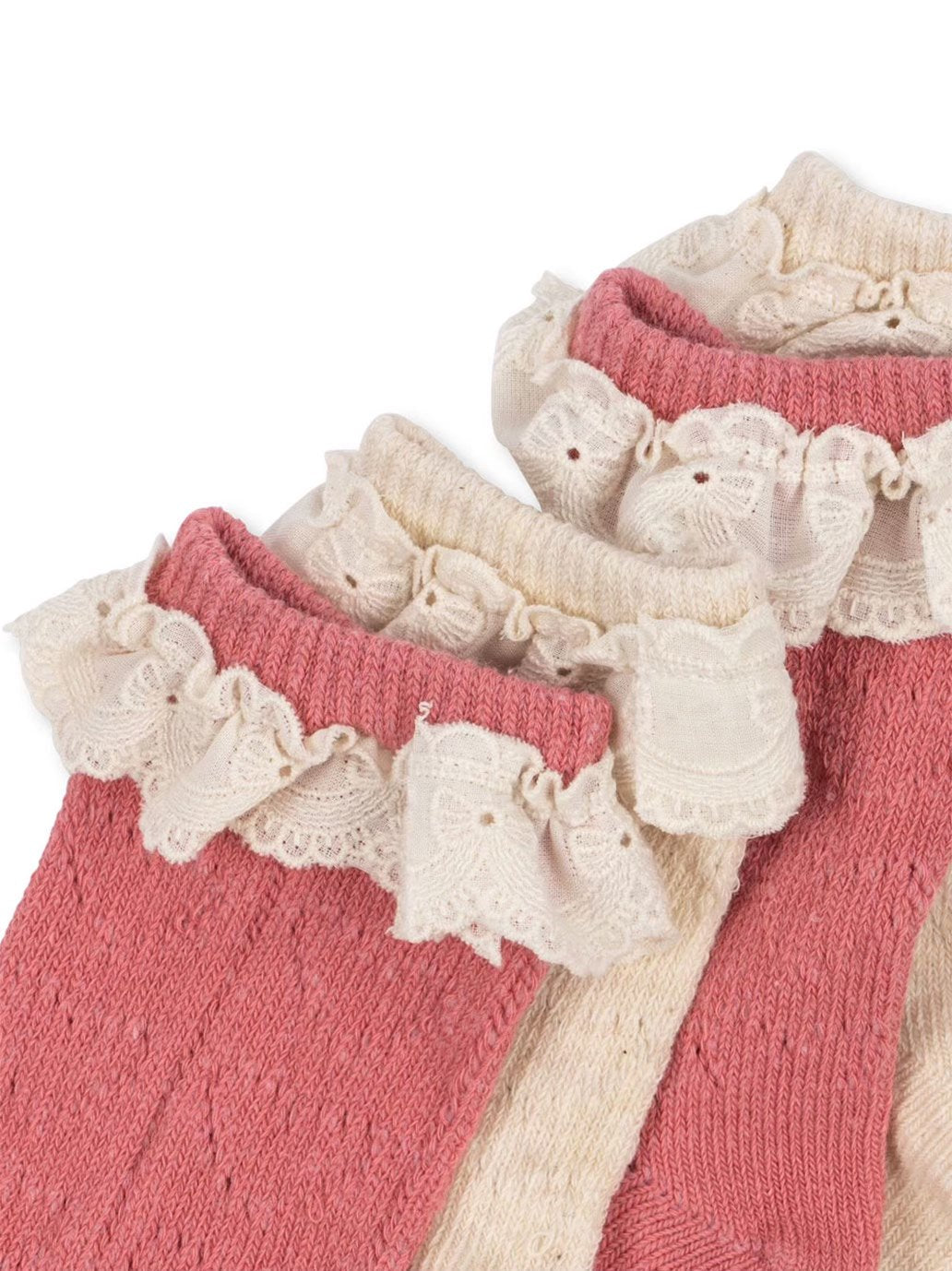 Skarpetki 2-pack Pointelle socks Konges Slojd BÉBÉ Concept