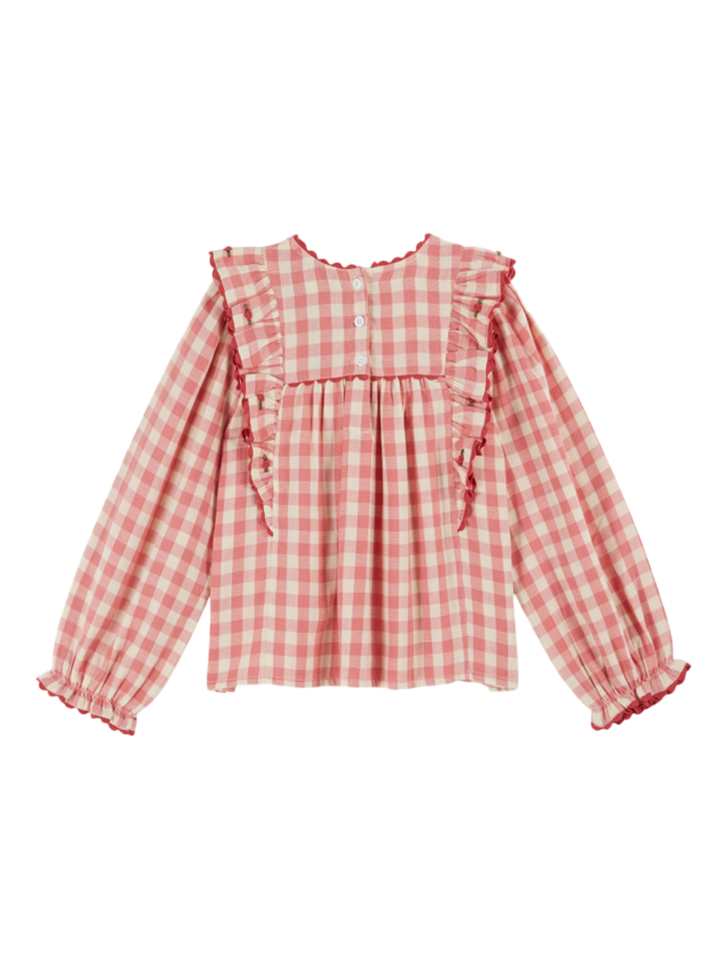Bluzka Vichy blouse volant Emile et Ida BÉBÉ Concept