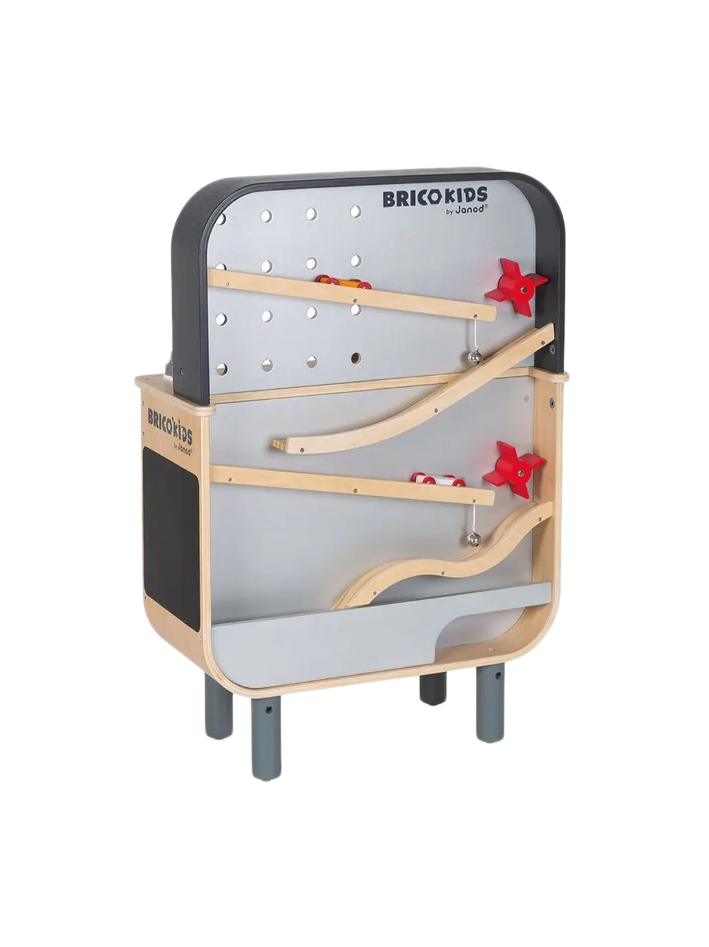 dwustronny drewniany stolik warsztatowy Janod BÉBÉ Concept