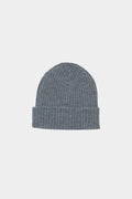 Czapka z wełny merino Rib Beanie STEEL