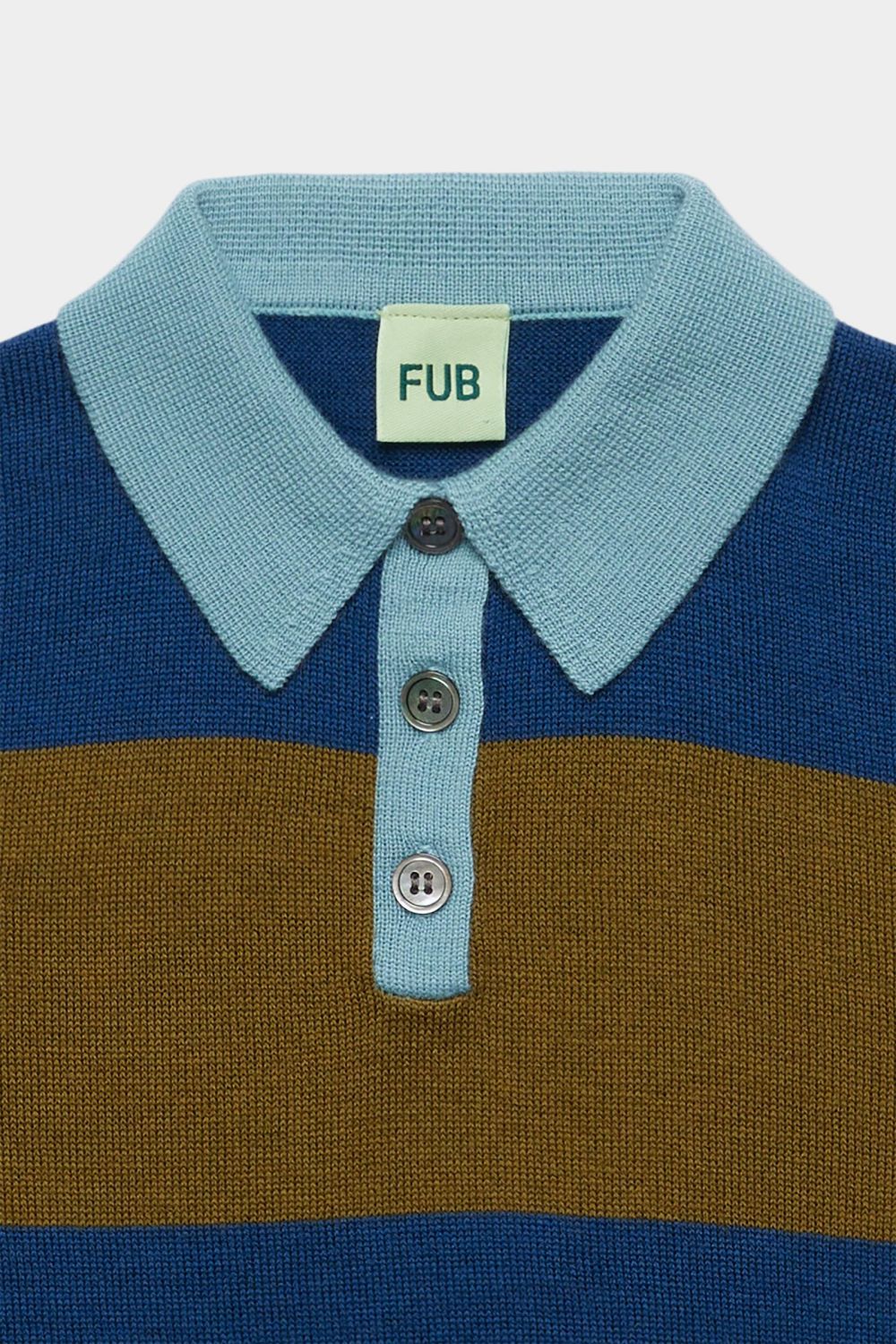 Bluza z wełny merino Striped Polo