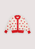 Maqui Cardigan Hearts Jacquard The New Society BEBE Concept