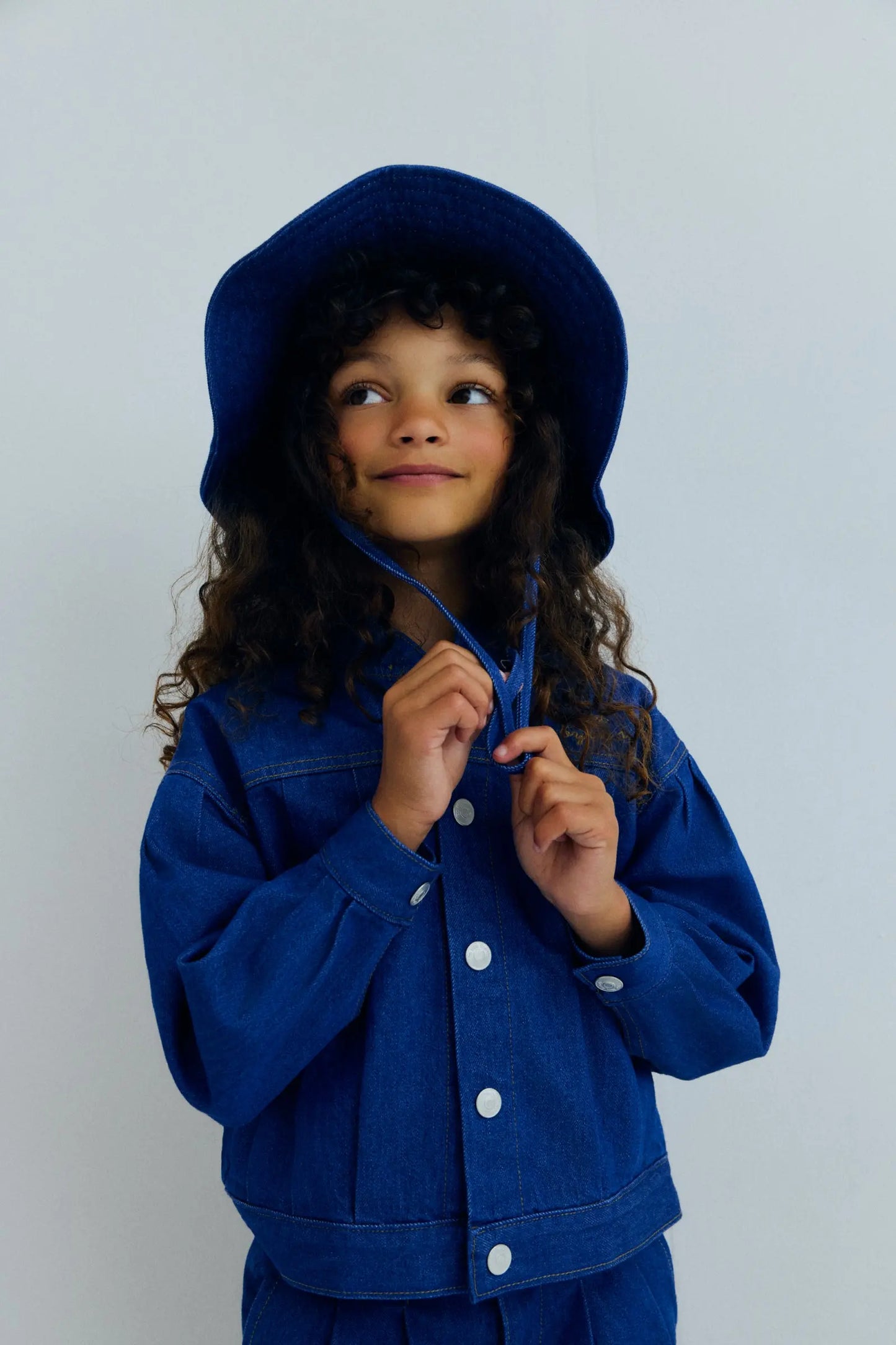 Tulip Hat Blue Denim The New Society BEBE Concept