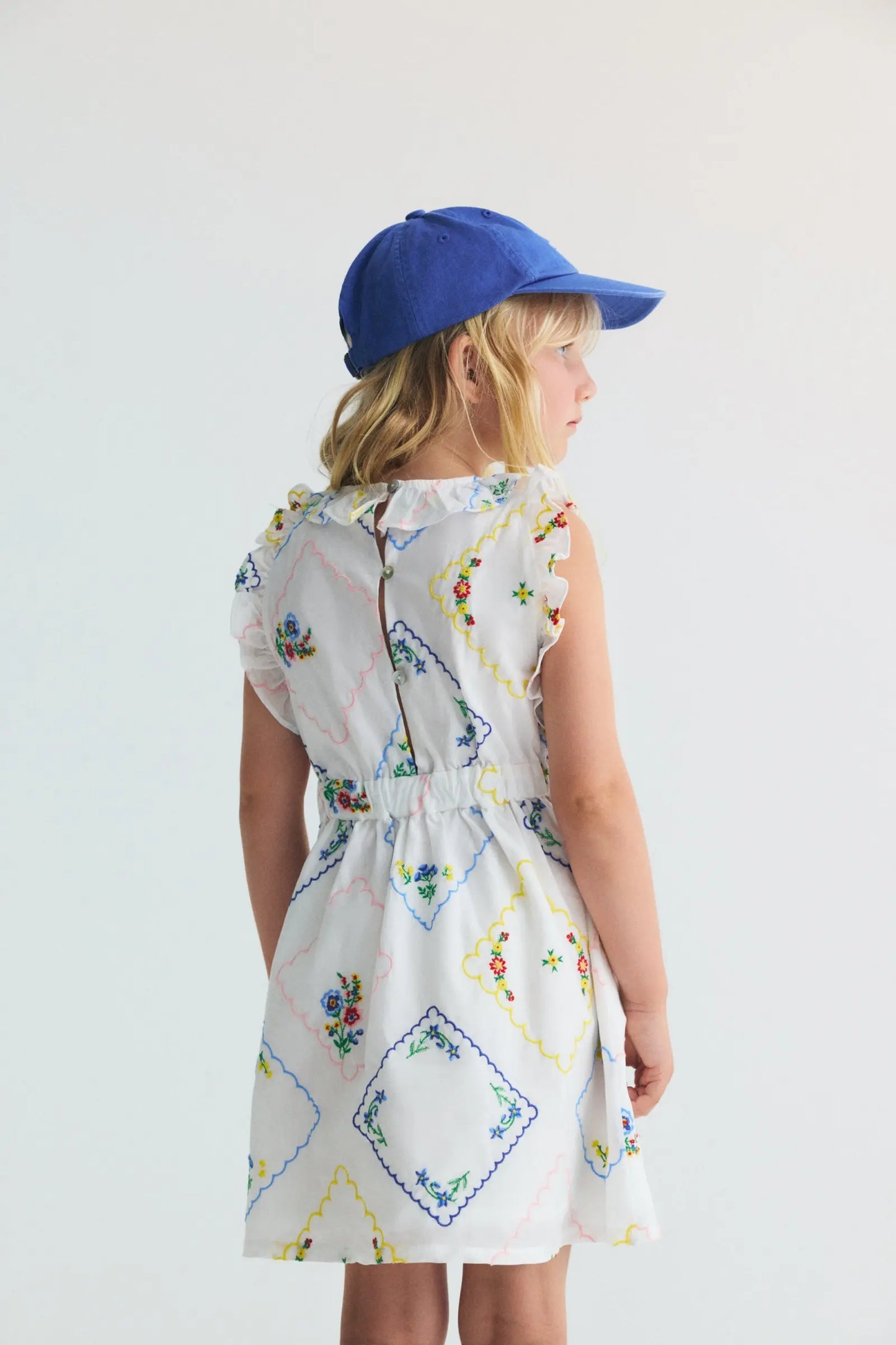 Jacinthe Dress Multicolor Embroidery The New Society BEBE Concept