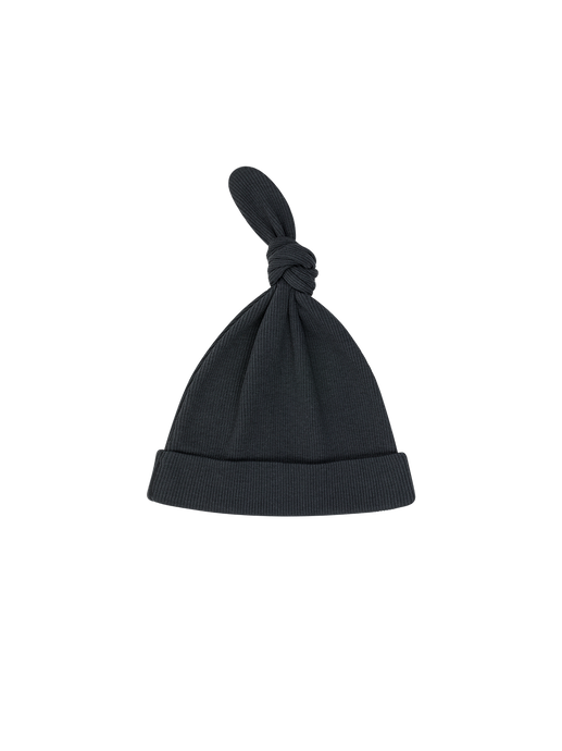 bawełniana czapeczka z supełkiem graphite