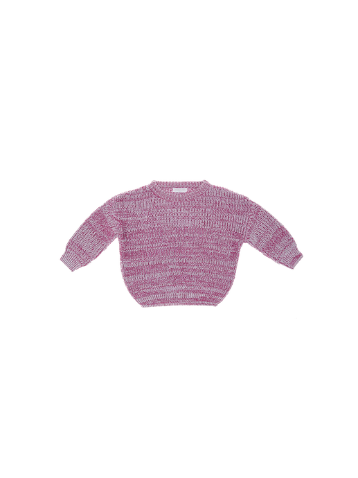 Dziecięcy sweter z bawełny organicznej pink blend