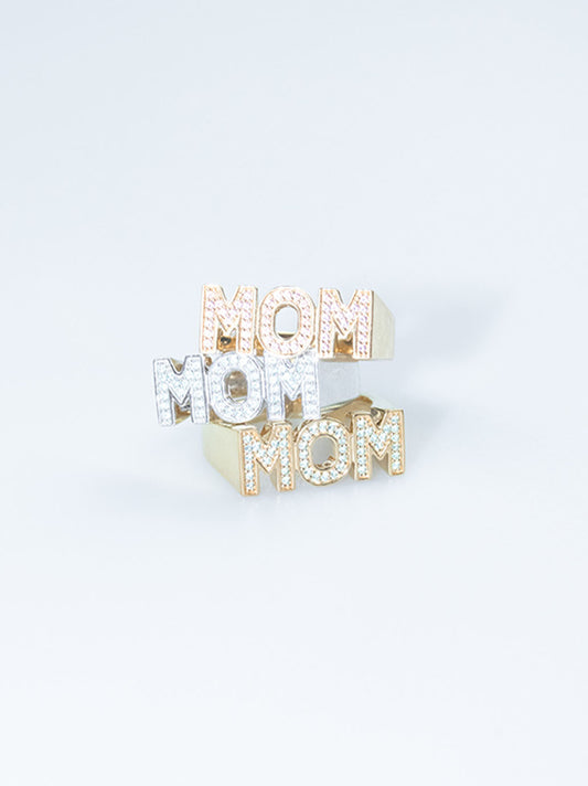 Pierścionek sygnet MOM Ring