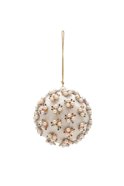 Ozdoba choinkowa Pearly Delight Ivory WHITE