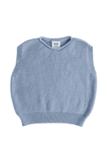 Kamizelka z wełny merino Harvey Kids LIGHT BLUE