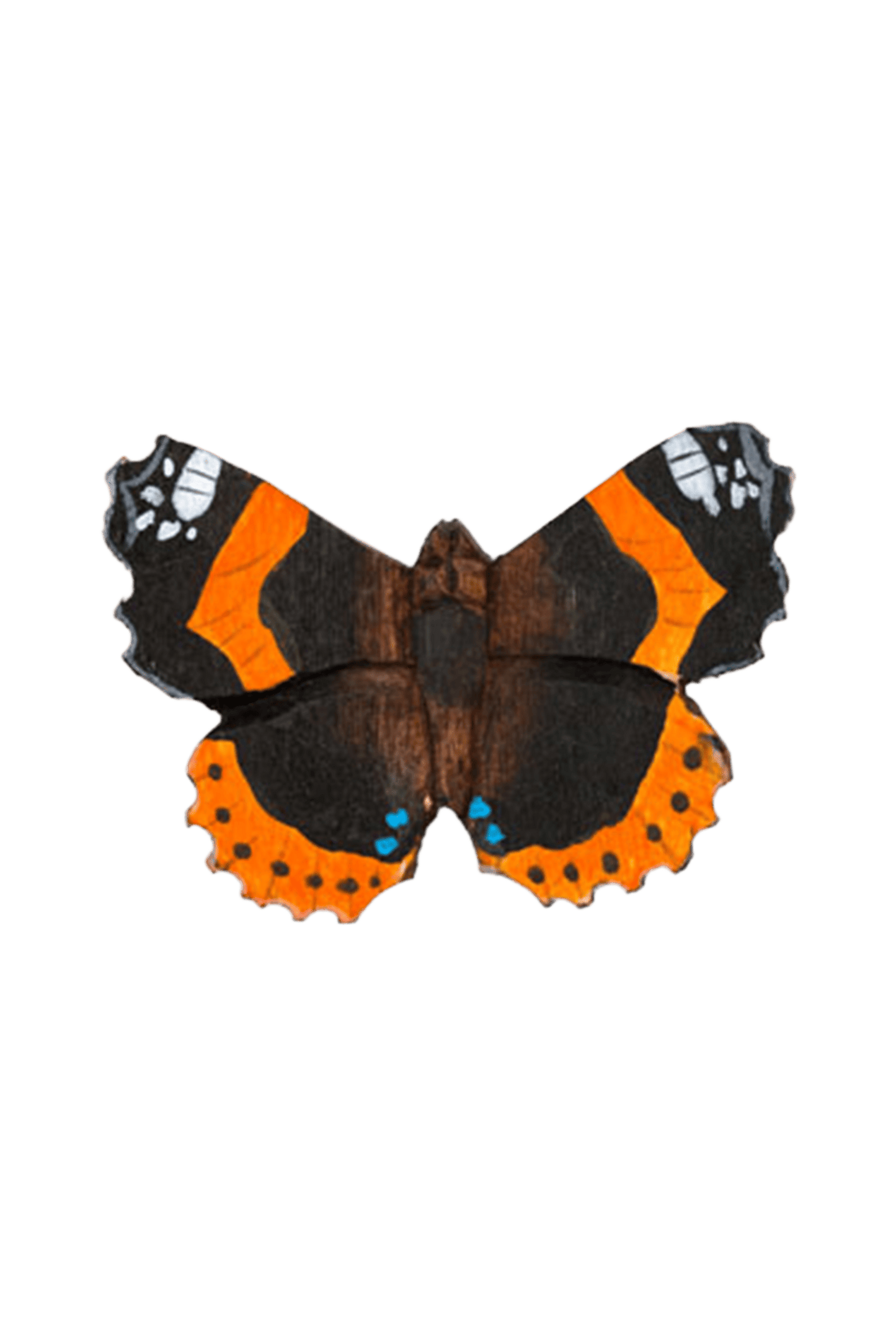 Wooden Magnet Butterfly Red Admiral