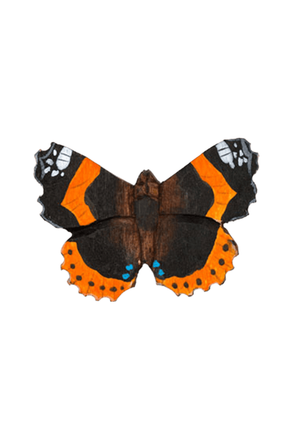 Wooden Magnet Butterfly Red Admiral