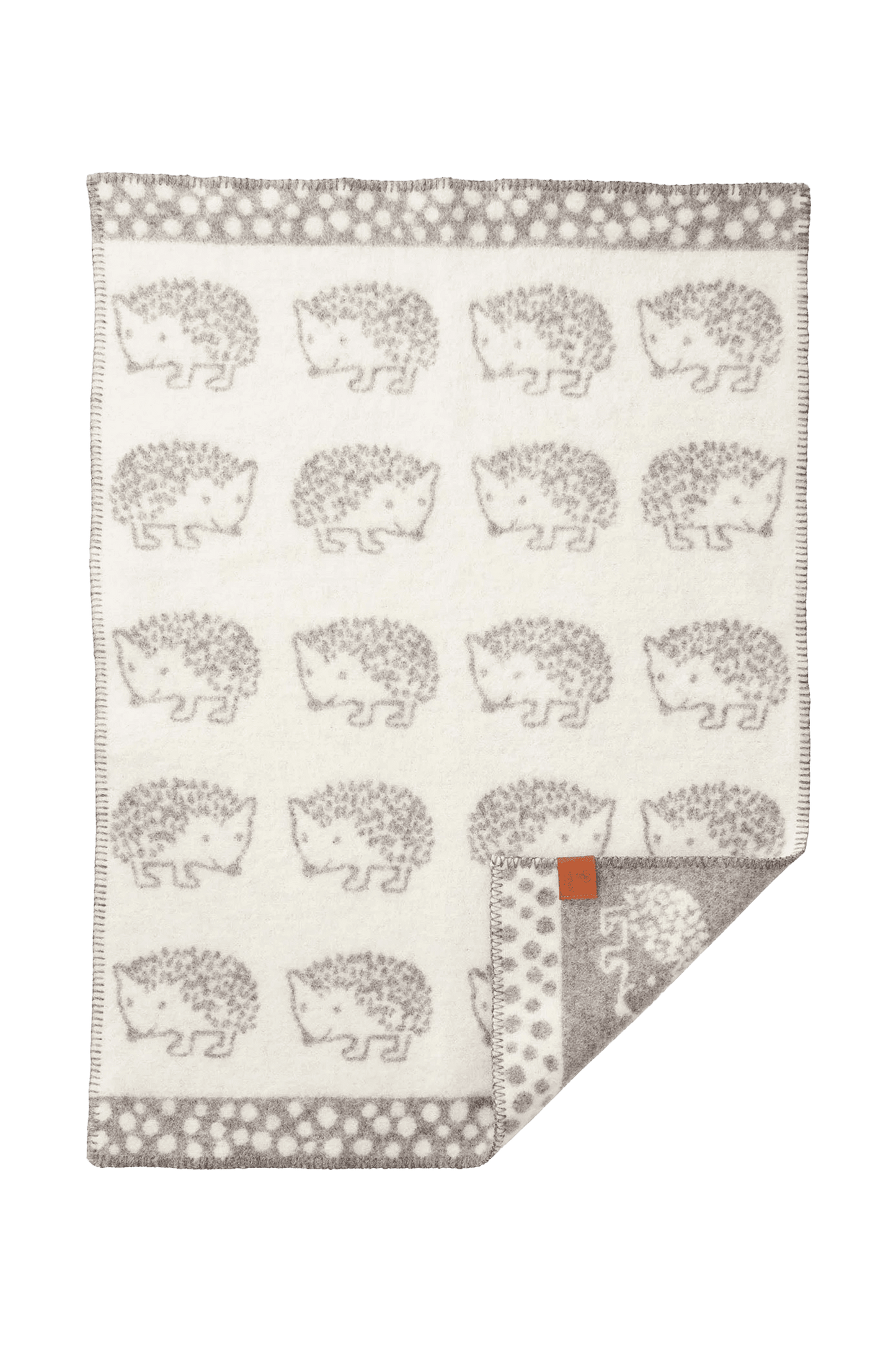 Kocyk dziecięcy z wełny jagnięcej Hedgehog Grey