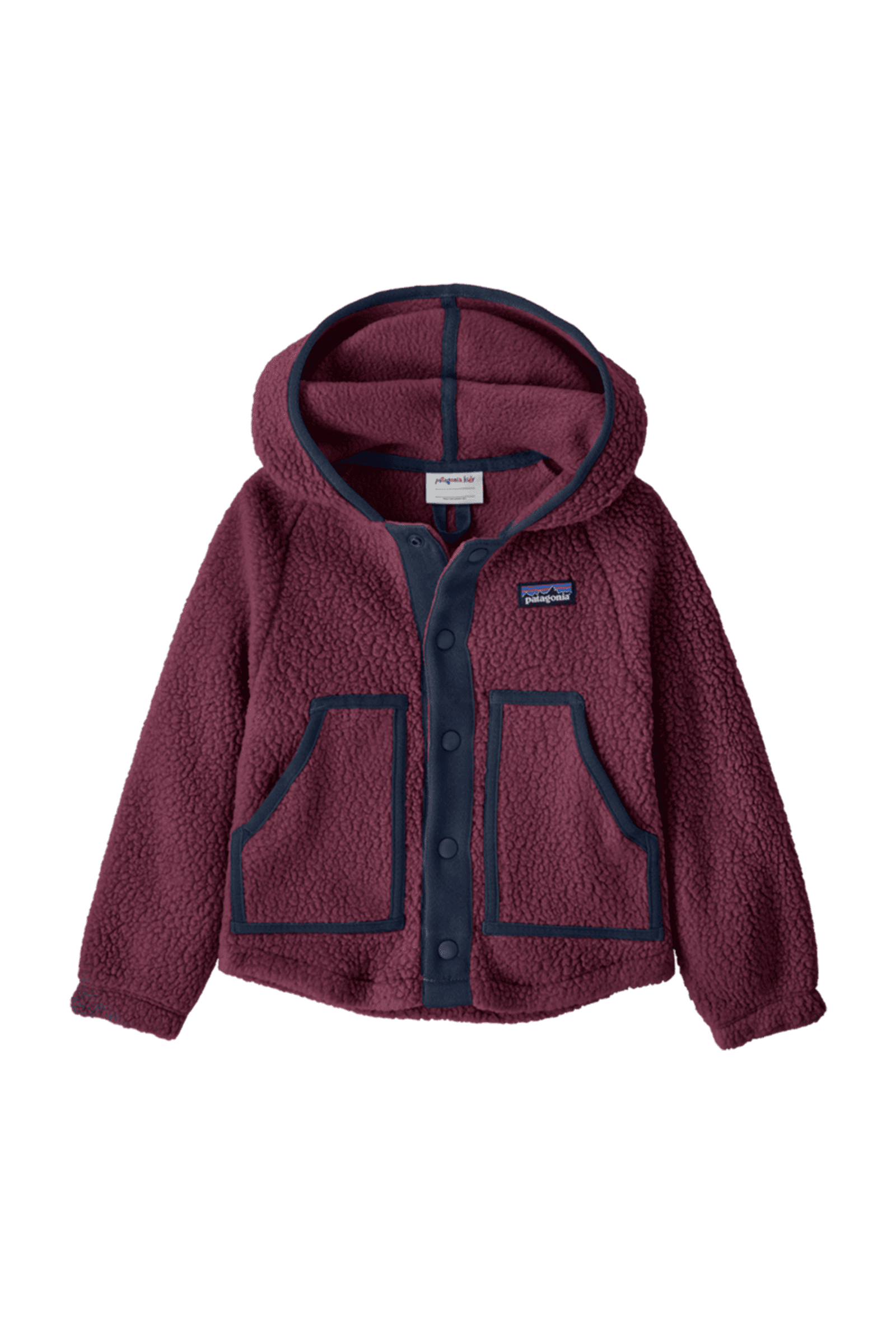 Bluza polarowa Baby Retro Pile Jacket BERRY FIG