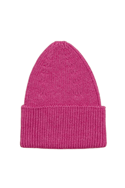 Fonzie Beanie Gorro de merino para todas las estaciones FUCHSIA