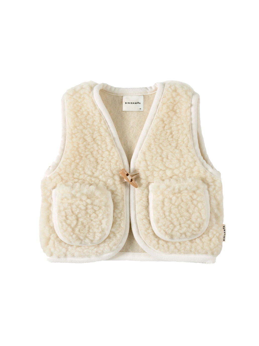 merino wool vest MILK