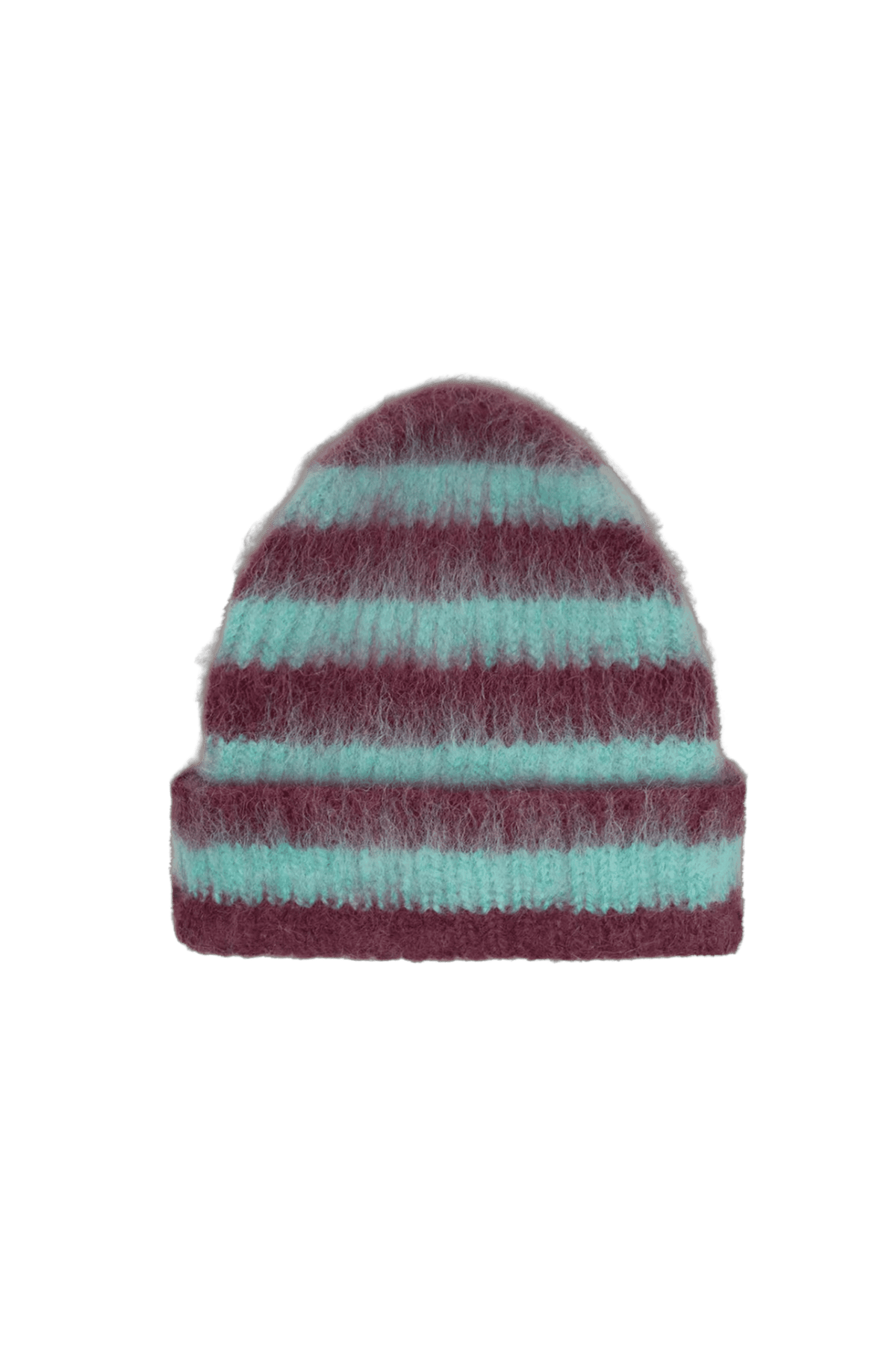 Striped Beanie Alba BURGUNDY