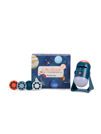 Lampka projektor Eksplorer kosmosu Moulin Roty BÉBÉ Concept 