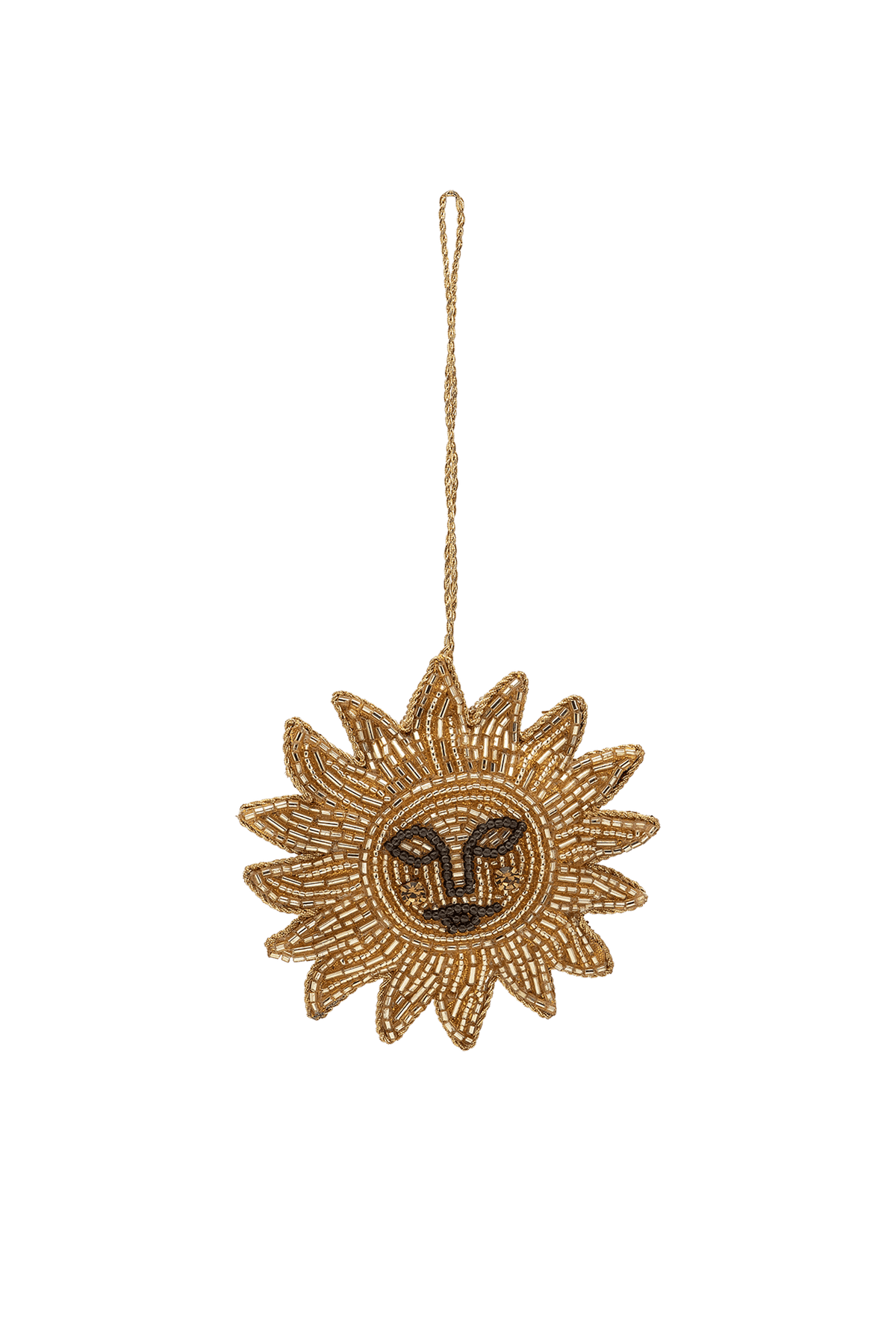 Ozdoba choinkowa Beaded Golden Glow