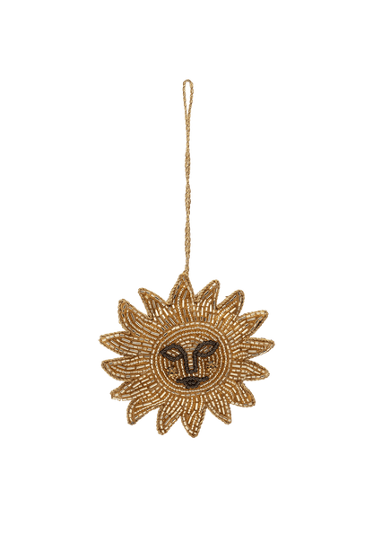 Ozdoba choinkowa Beaded Golden Glow YELLOW