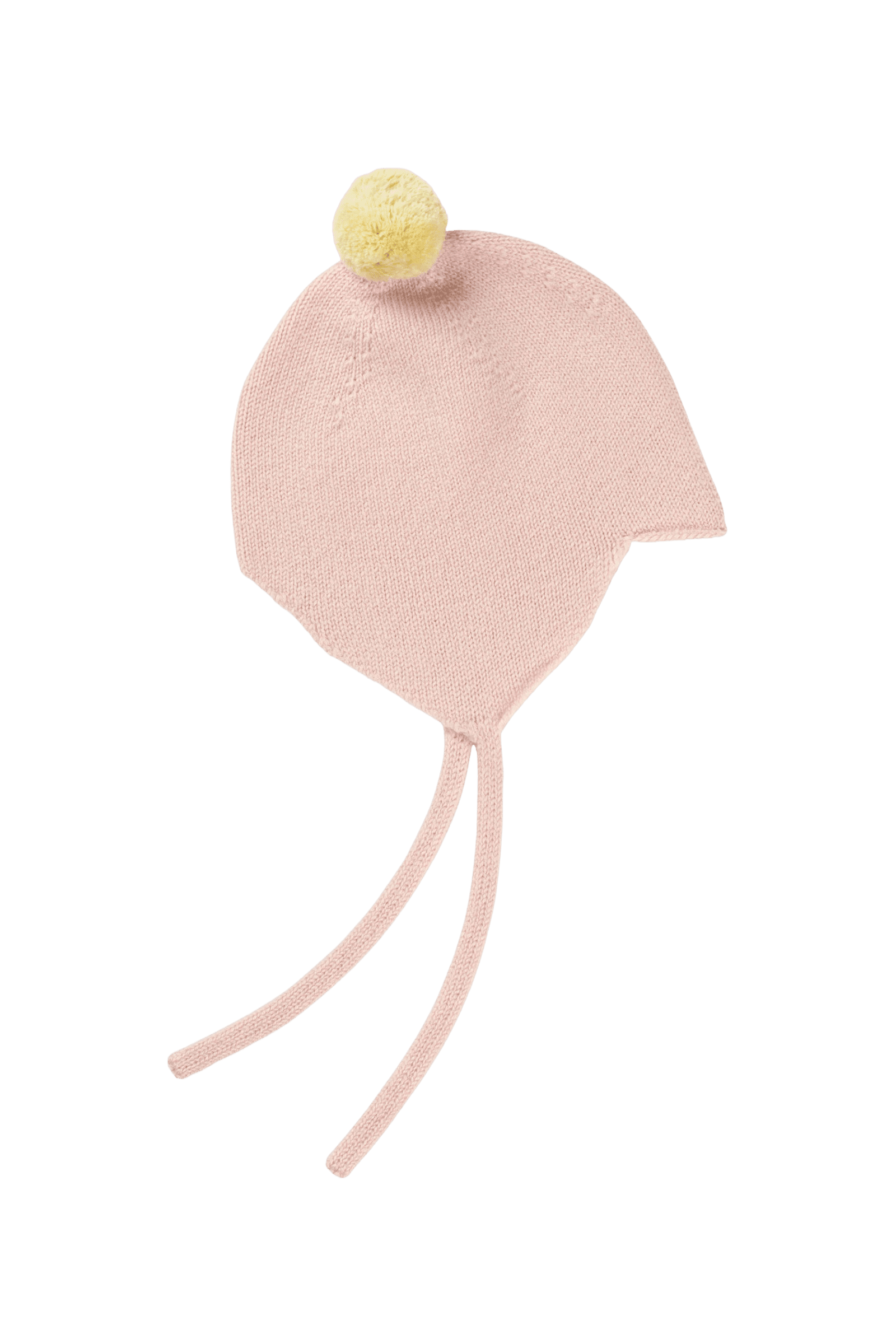 Kaszmirowa Bonetka Niemowlęca MARSHMALLOW/LEMON