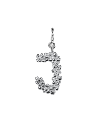 Ciondolo lettera argento J