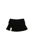 Ciepły komin z wełny merino BLACK