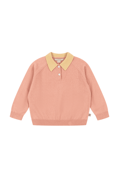 Wełniana bluza Basi Polo MELLOW ROSE