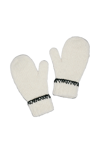 Rękawiczki merino Stitch Mittens CREAM