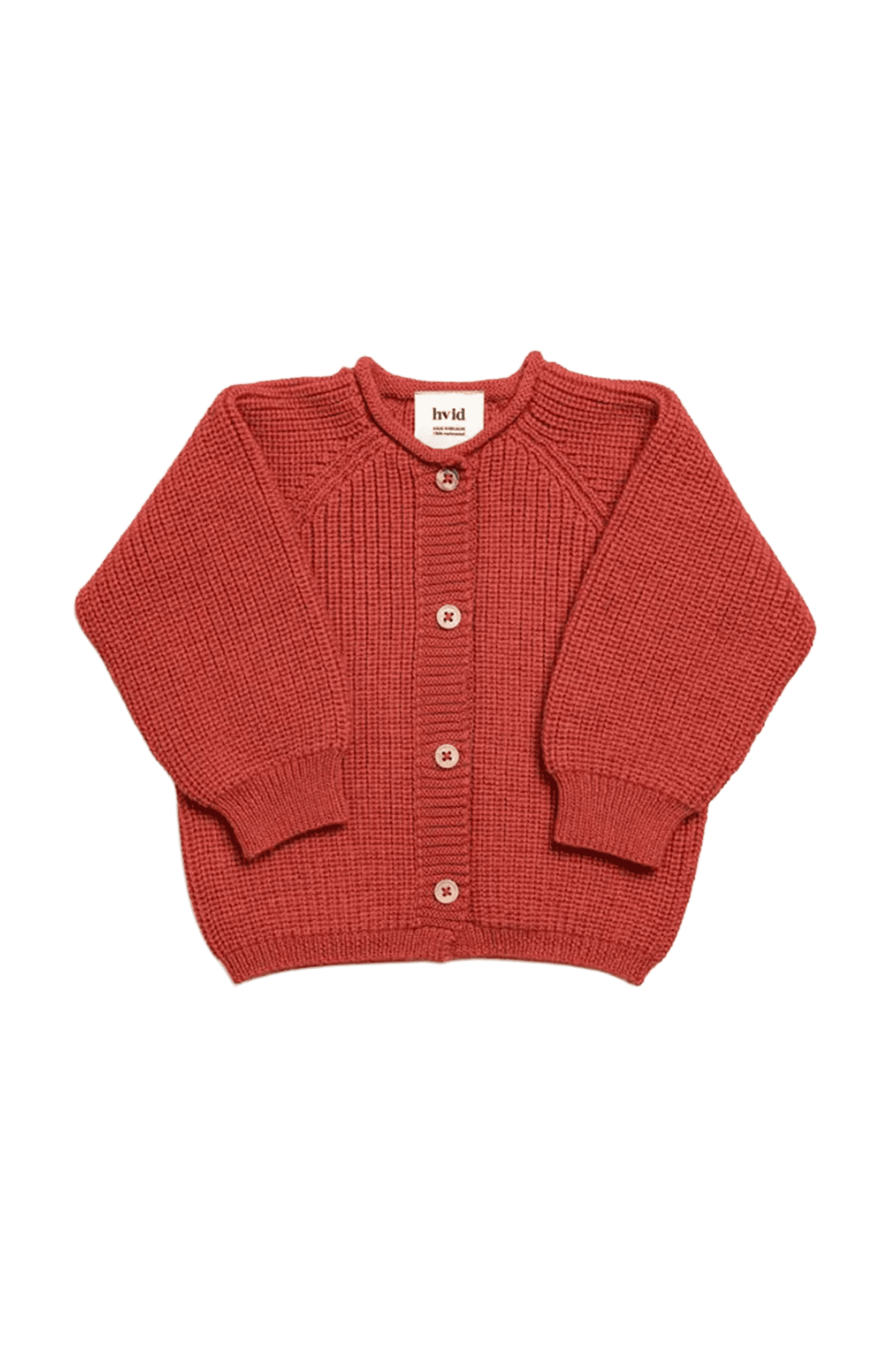 Cardigan per neonati Inga in lana merino RED