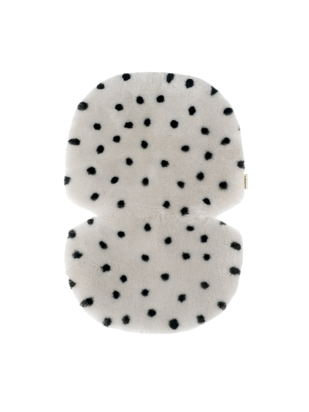 Natural sheepskin snuggler DALMATIAN DOVE