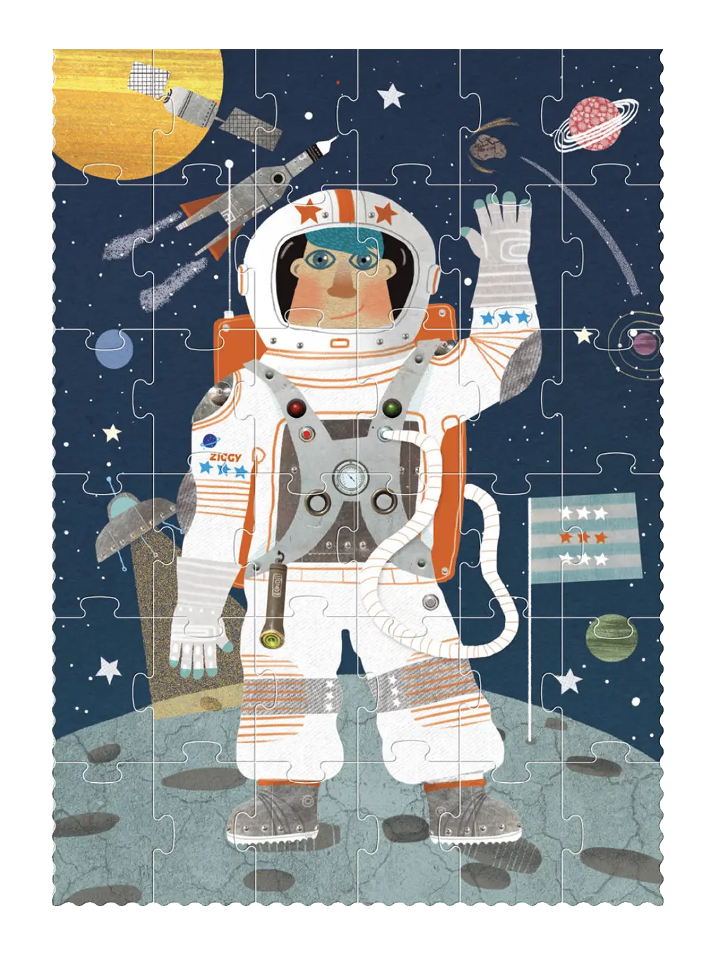 Puzzle kieszonkowe dla dzieci Astronaut Londji BEBE Concept 