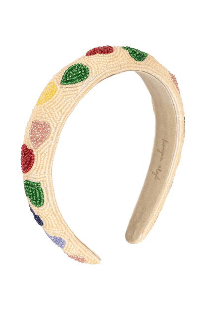 barrette à cheveux perlée Coeur COEUR COLORÉ