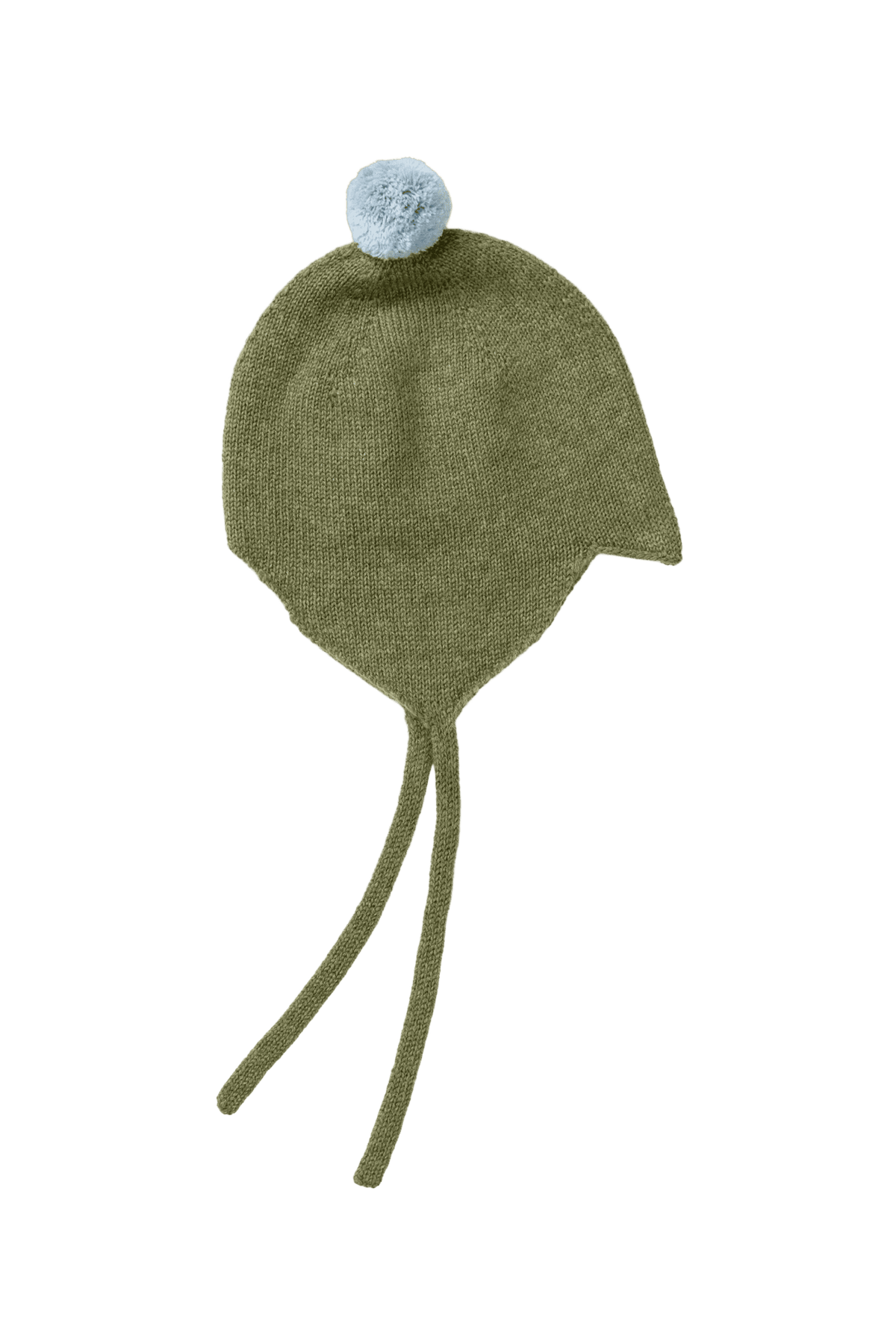 Cashmere Baby Bonnet IVY/BLUE MIST