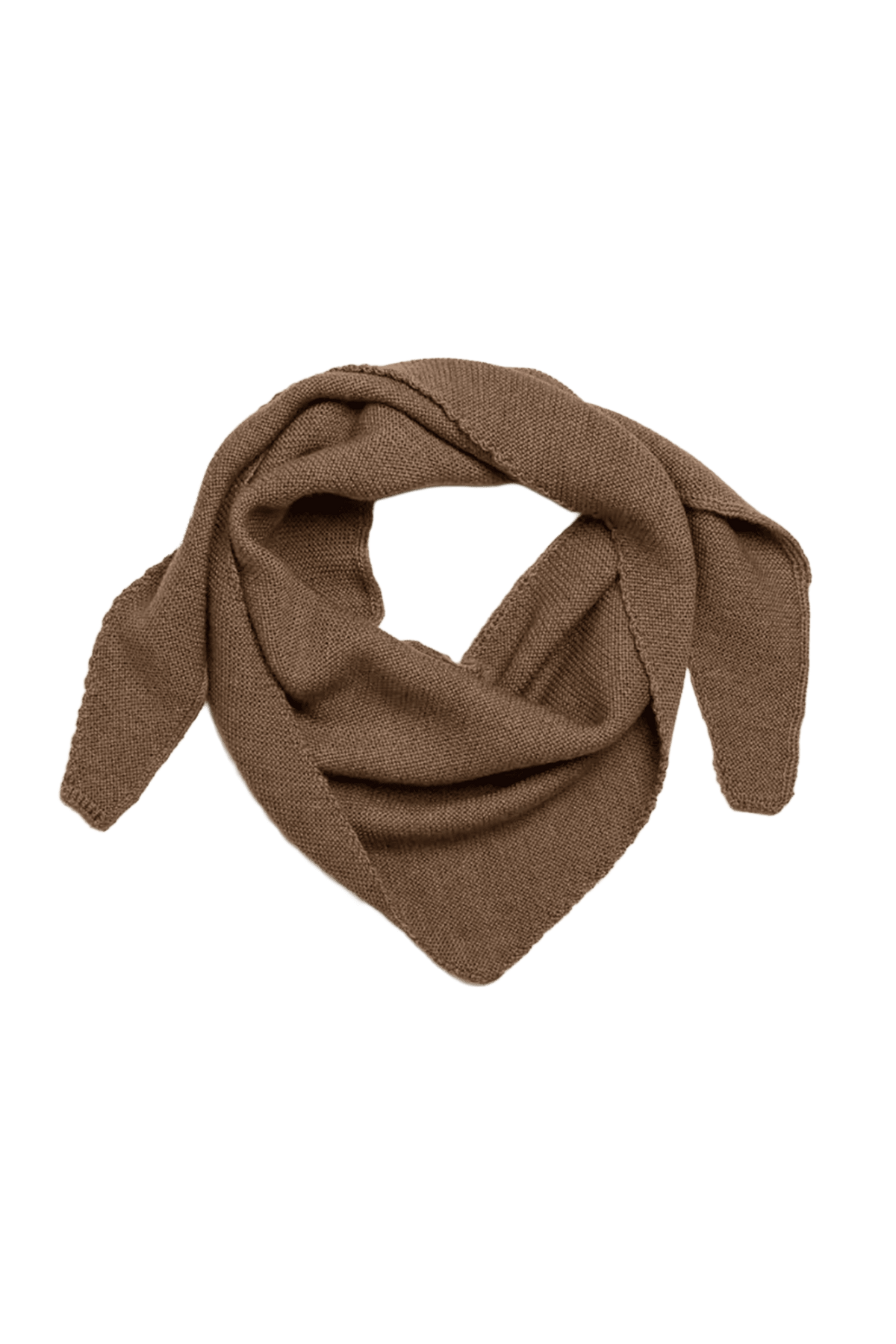 Trójkątny szal merino Josephina MOCHA
